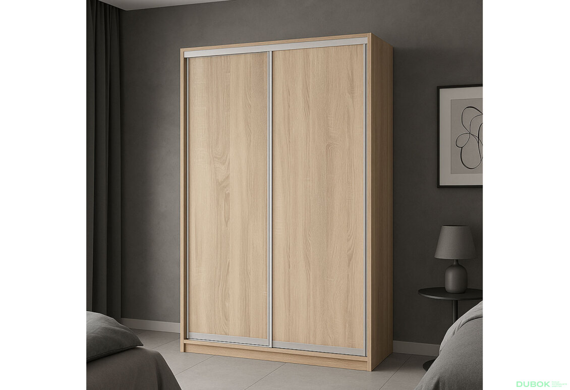 Fotografia 4 - Skriňa 2D 1500x600x2400, 2 DTD, Svetlý dub sonoma