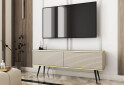 Fotografia 2 - TV stolík RTV 135 MDF béžový, čierne nohy Oro