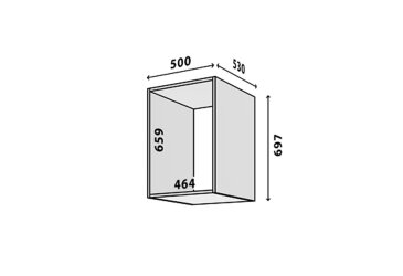 Fotografia Modul №12 A-500x695 DTD 18 mm antracit