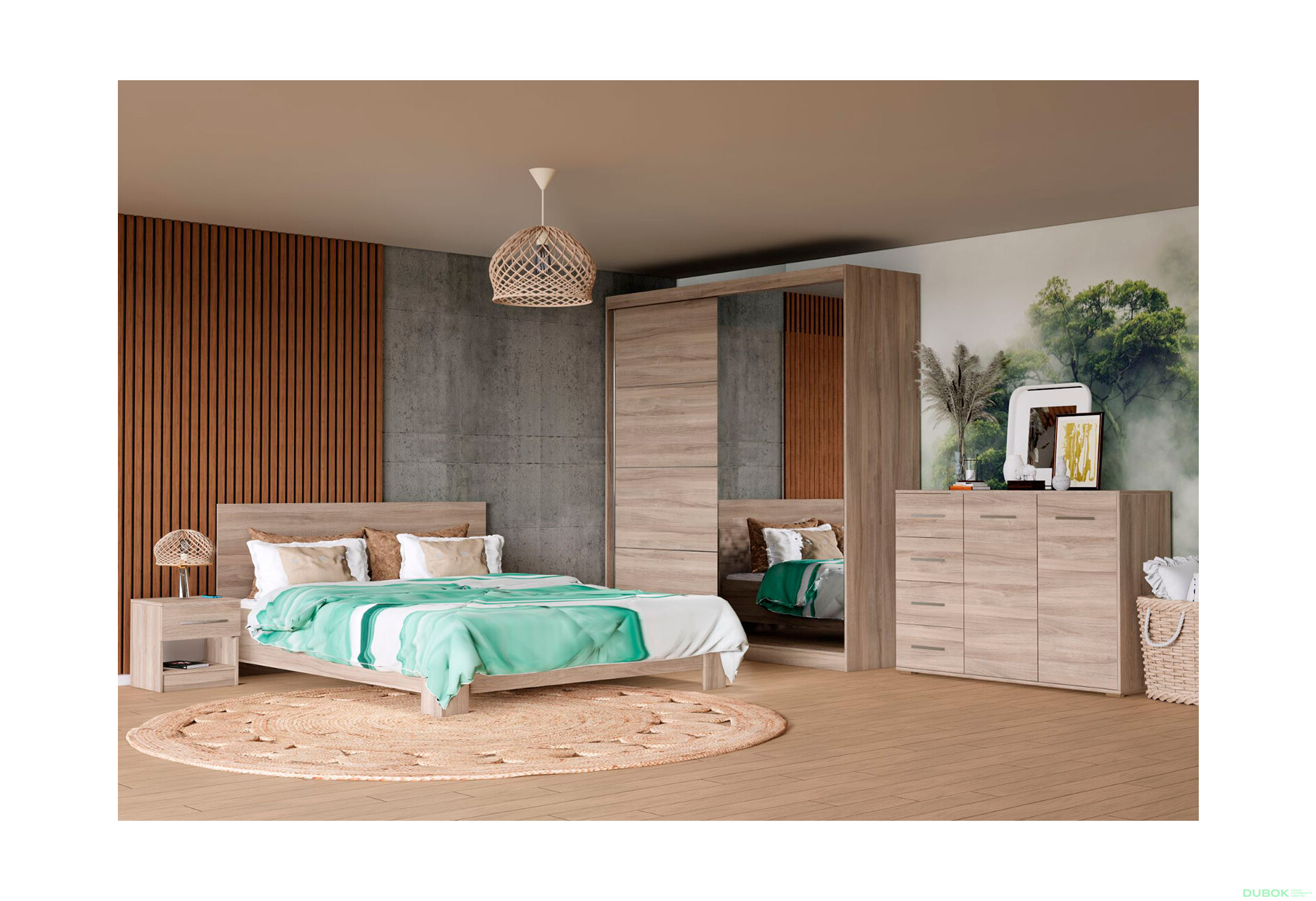 Fotografia 1 - Spálňa 2D II dub sonoma