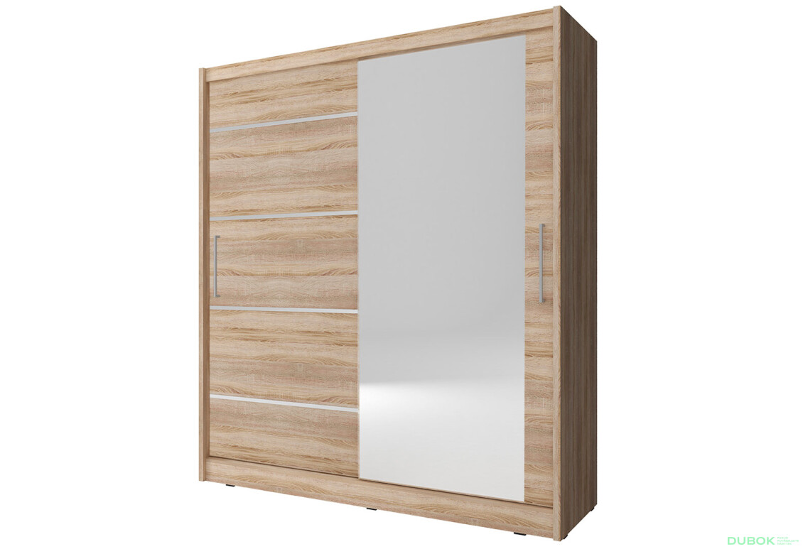 Skriňa Maja I ALU 180 dub sonoma