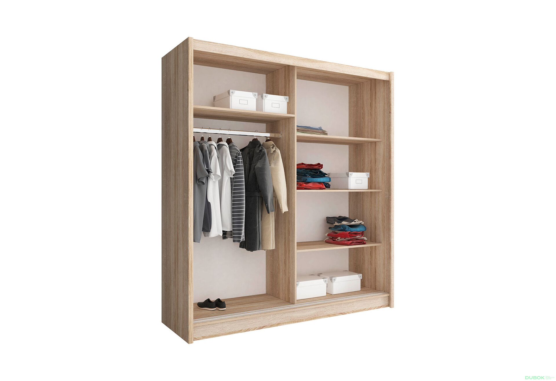 Fotografia 2 - Skriňa Maja I ALU 180 dub sonoma