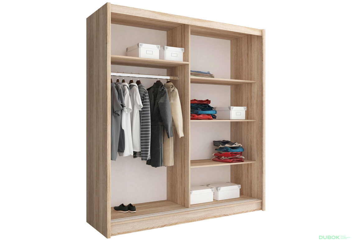 Fotografia 2 - Skriňa Maja I ALU 180 dub sonoma