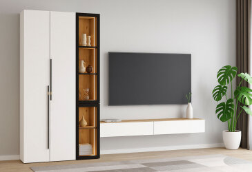 Obývacia stena 280 cm dub appalačský / nymphaea alba Space