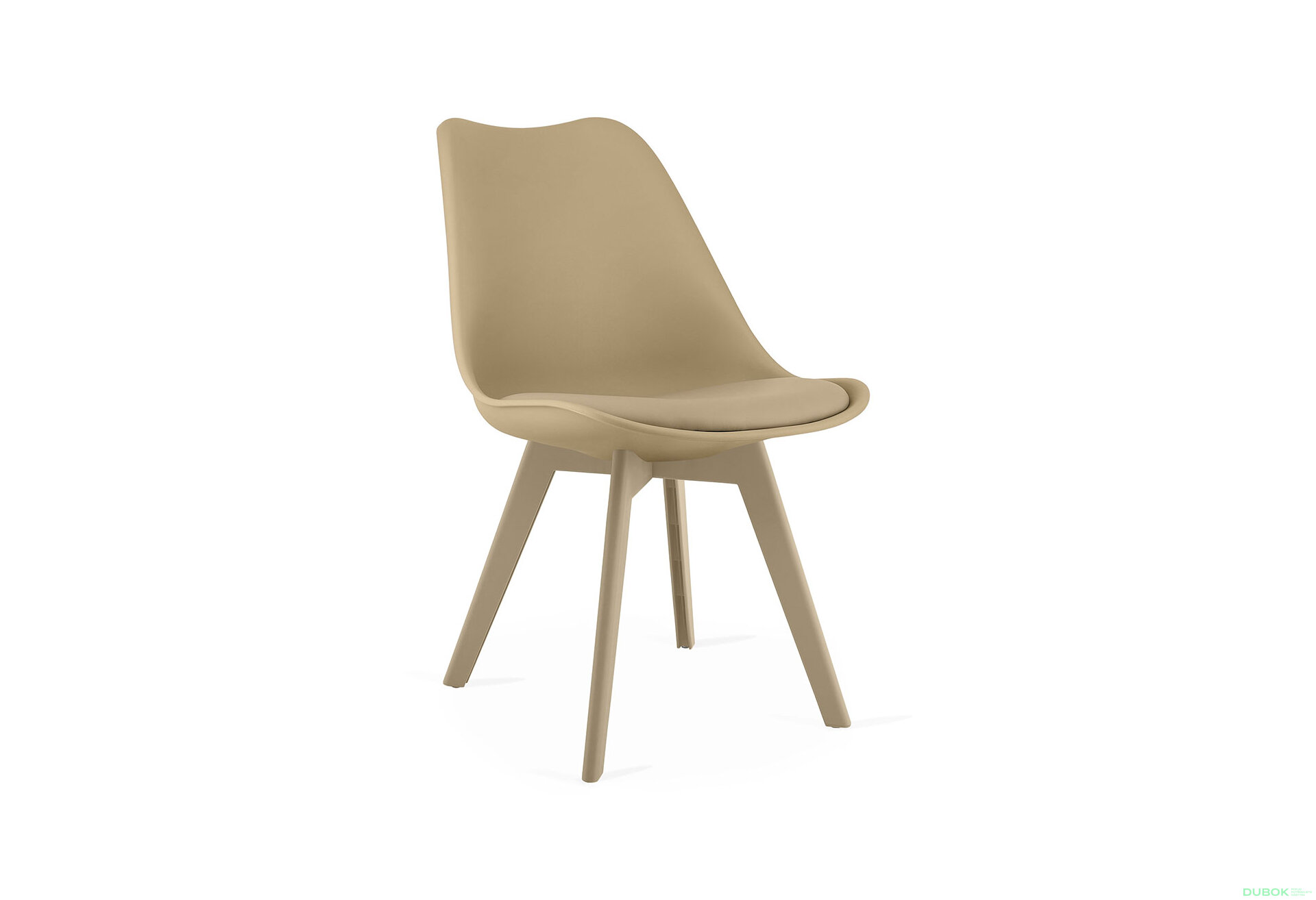 Fotografia 6 - Krzesło MARK tmavo béžová, béžové nohy x 1