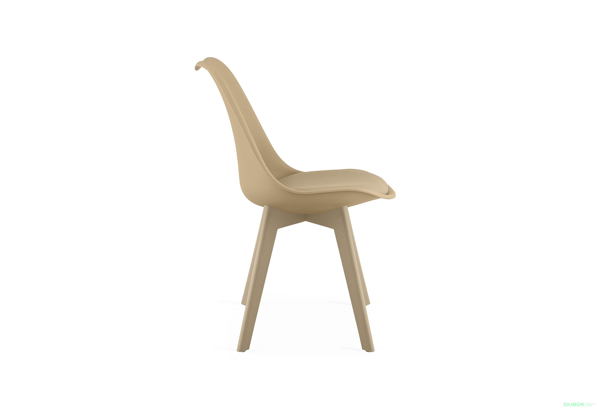 Fotografia 7 - Krzesło MARK tmavo béžová, béžové nohy x 1