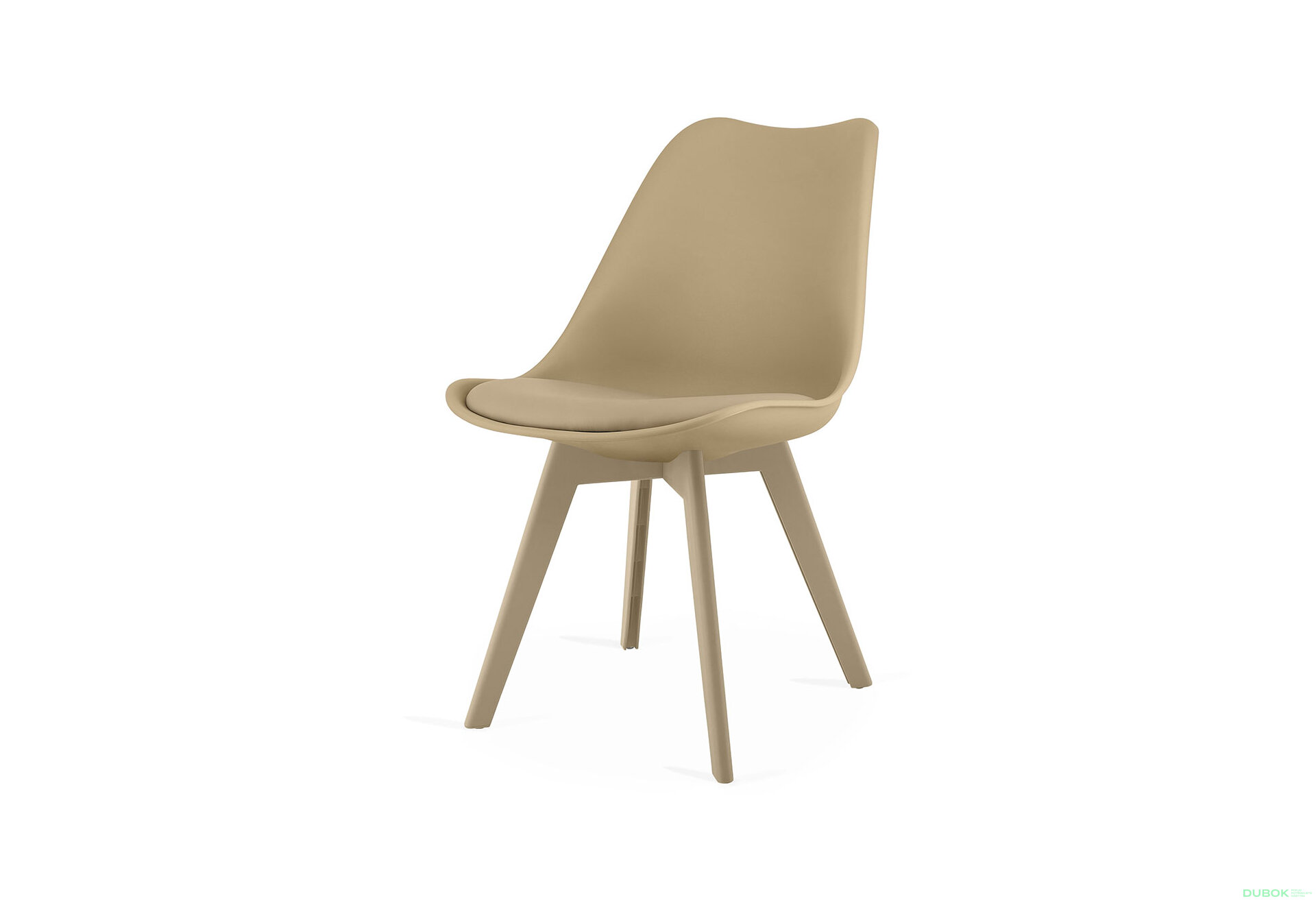 Fotografia 1 - Krzesło MARK tmavo béžová, béžové nohy x 1