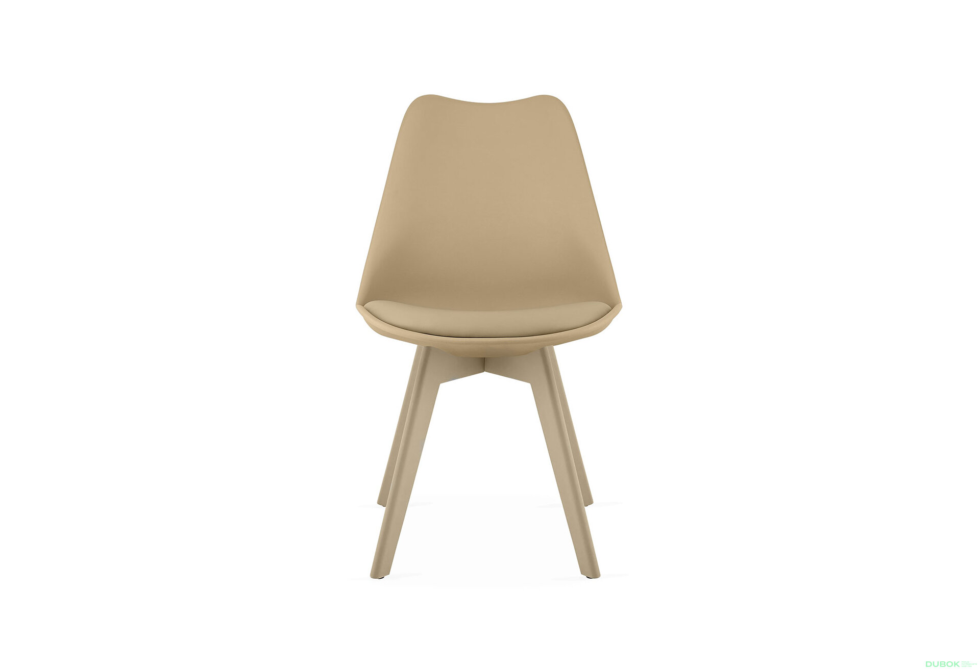 Fotografia 5 - Krzesło MARK tmavo béžová, béžové nohy x 1