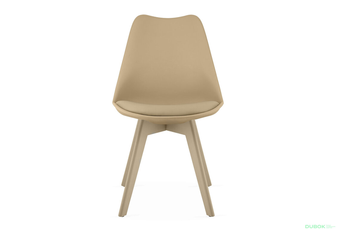 Fotografia 5 - Krzesło MARK tmavo béžová, béžové nohy x 1