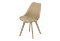 Fotografia 4 - Krzesło MARK tmavo béžová, béžové nohy x 1