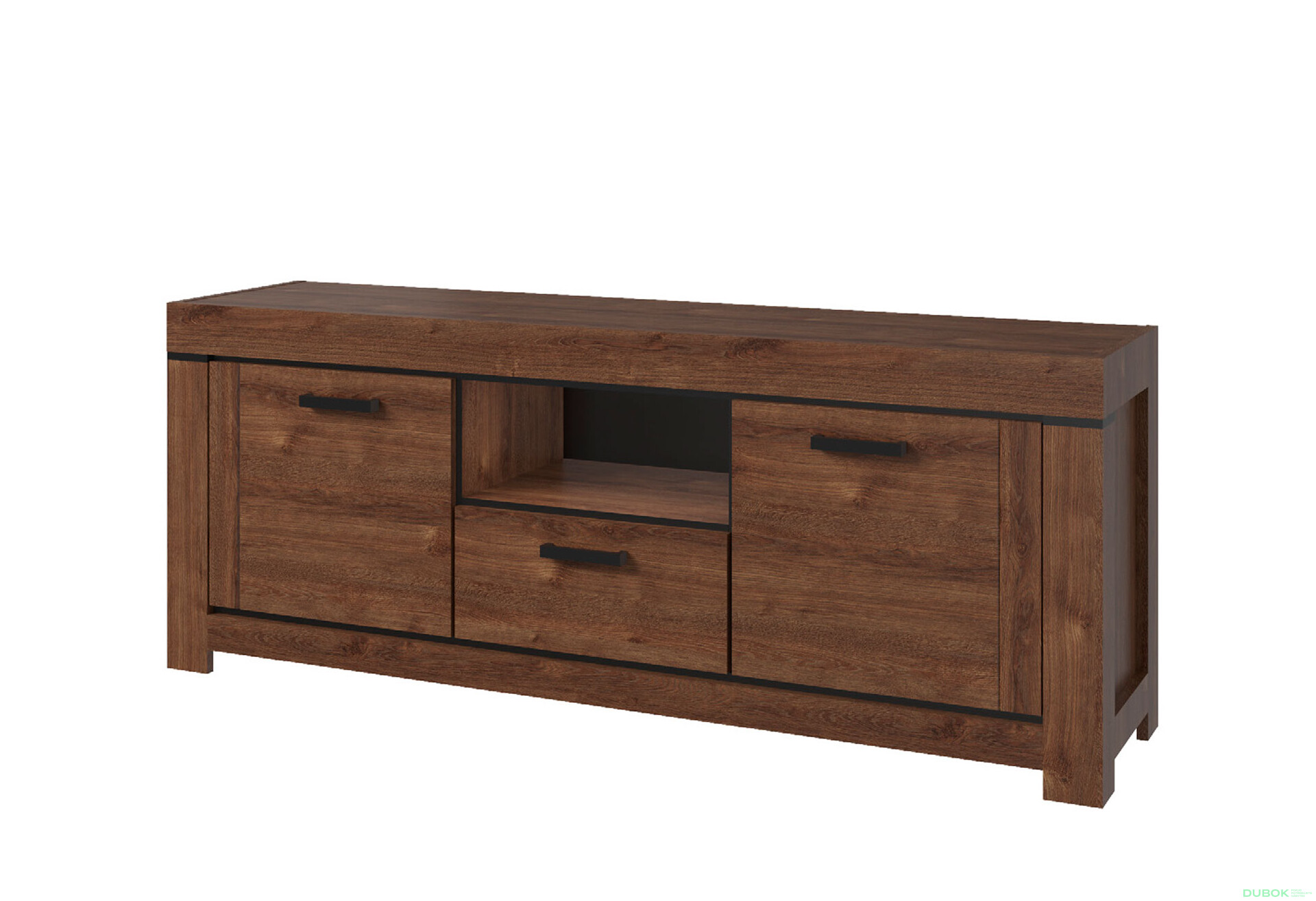 Fotografia 1 - TV stolík 2d1s hnedý dub Brass