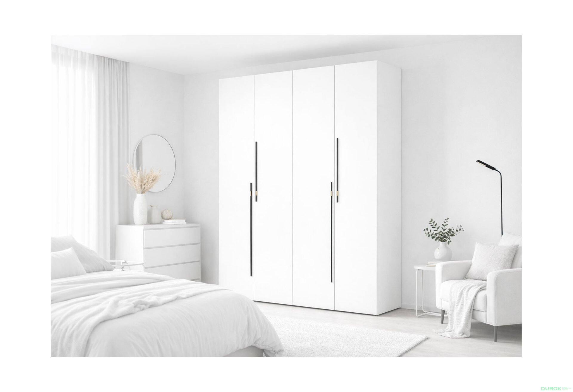 Fotografia 2 - Skriňa 4D 160 cm nymphaea alba Space