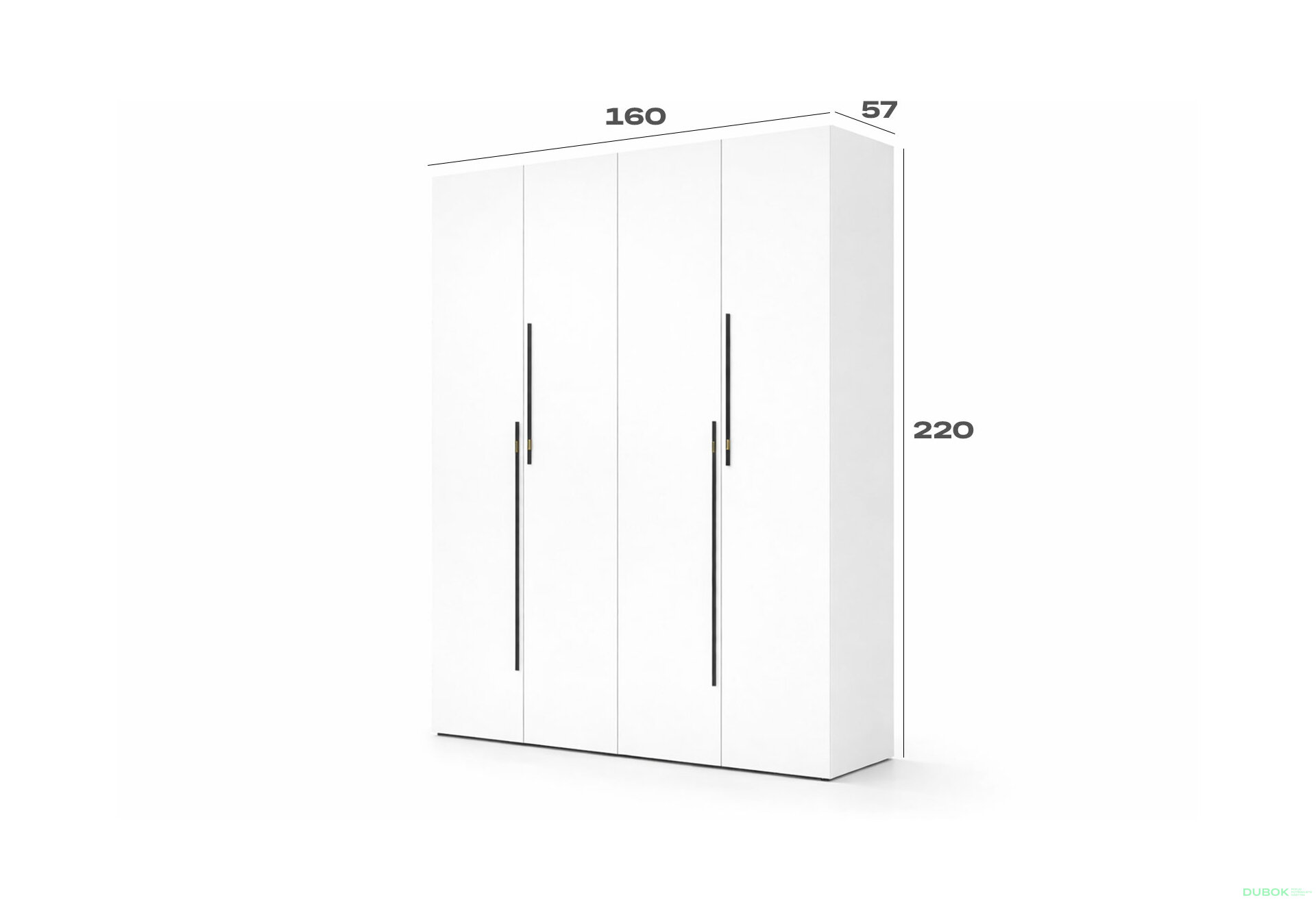 Fotografia 3 - Skriňa 4D 160 cm nymphaea alba Space