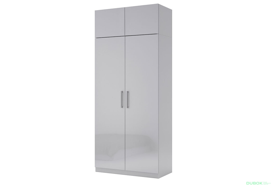 Fotografia 2 - Mezanín 2 dvere, sivý lesk Megy