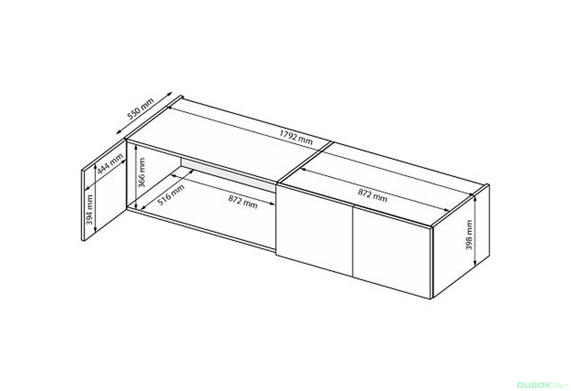 Fotografia 3 - Nadstavec 4D biely lesk Mila