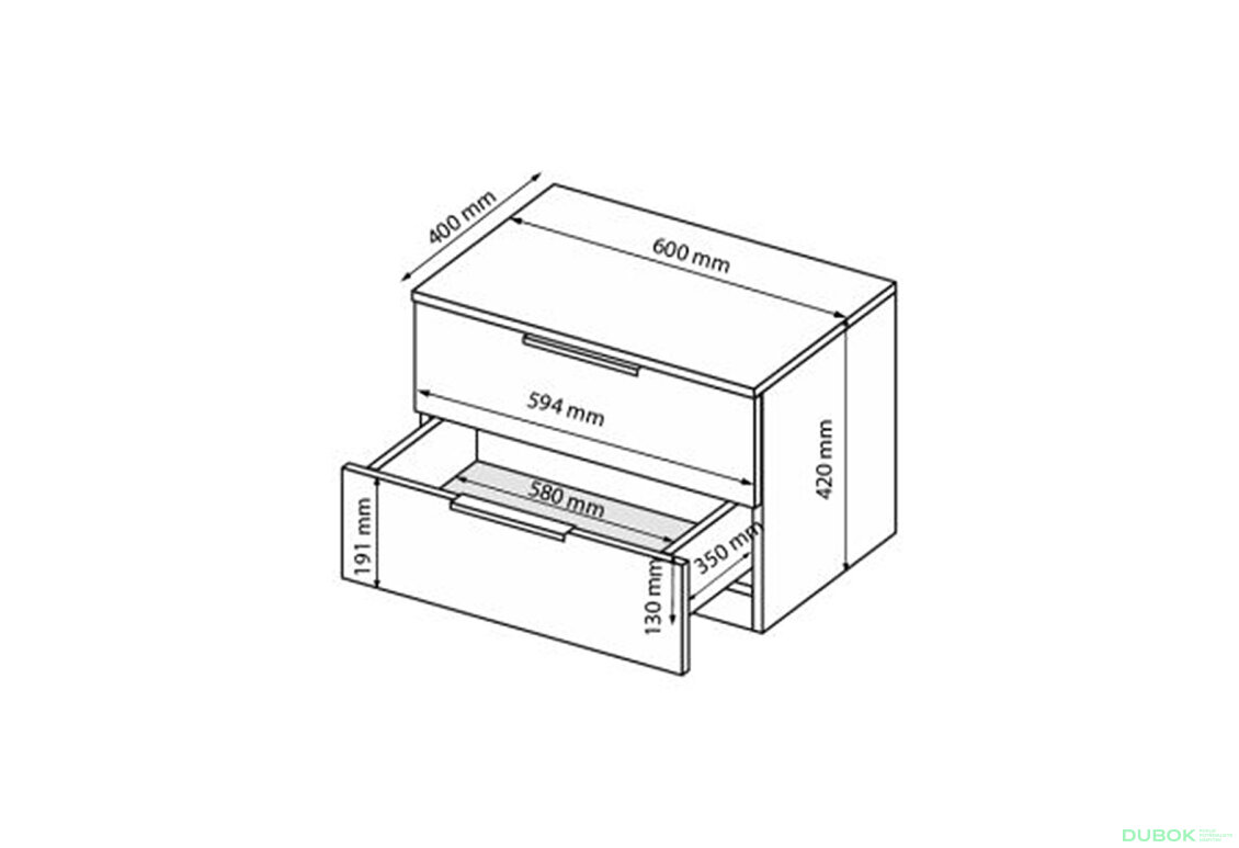 Fotografia 9 - Nočný stolík 2šx kašmírový lesk Lori