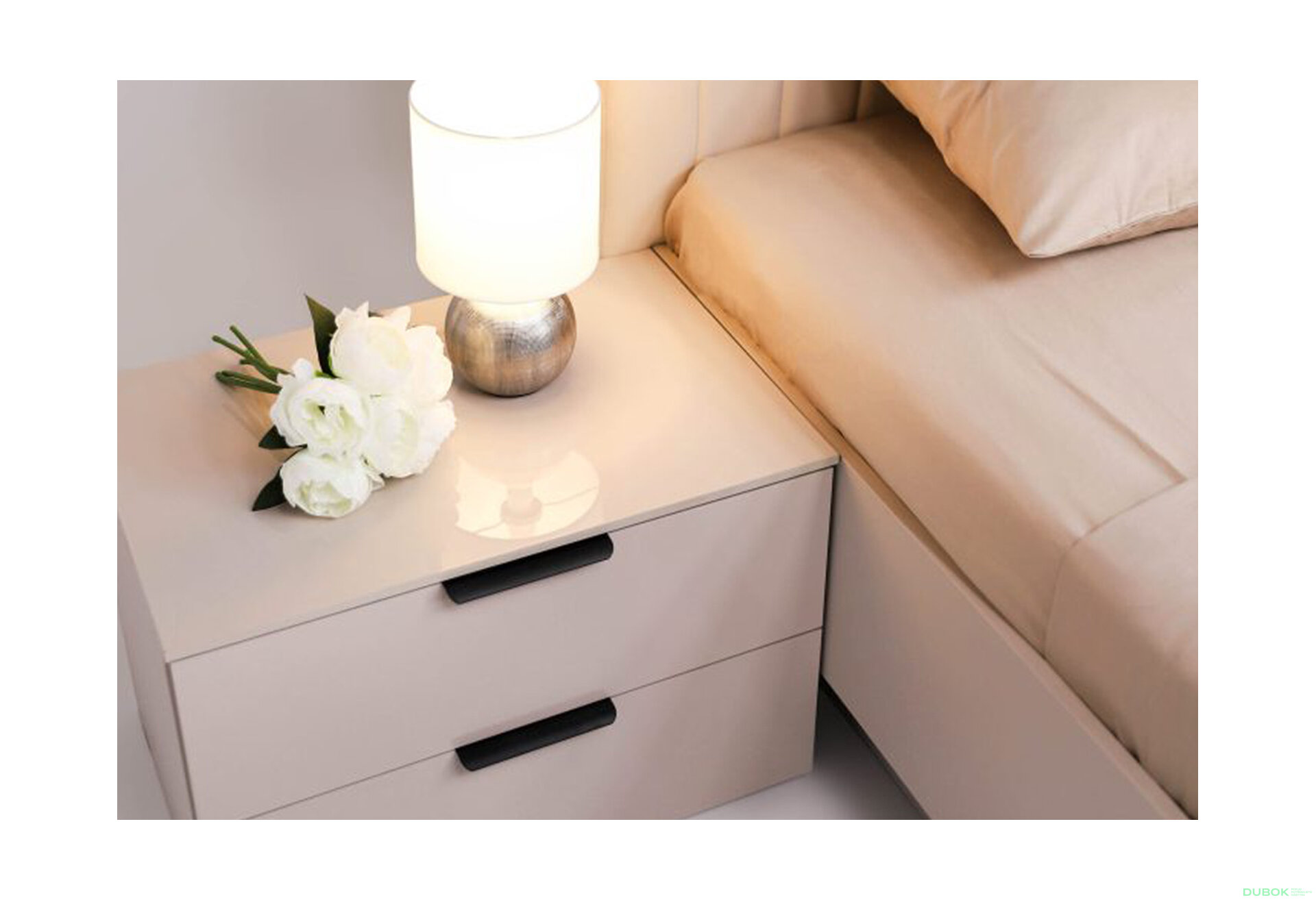 Fotografia 5 - Nočný stolík 2šx kašmírový lesk Lori