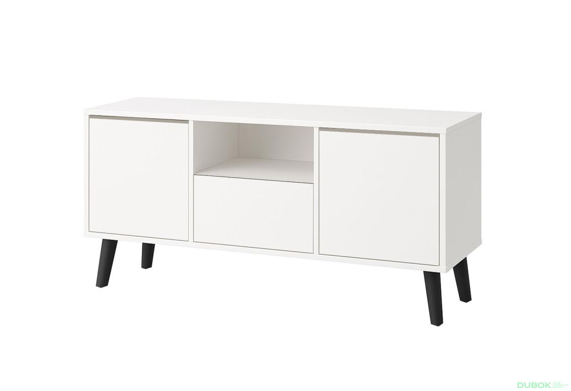 TV stolík 2D1S Borg biely (P)