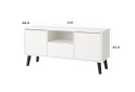 TV stolík 2D1S Borg biely (P) - Fotografia 4 Fotografia 4 - TV stolík 2D1S Borg biely (P)