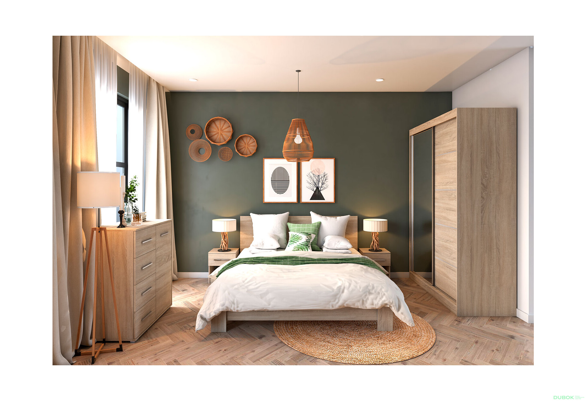 Fotografia 1 - Spálňa 2D VII dub sonoma