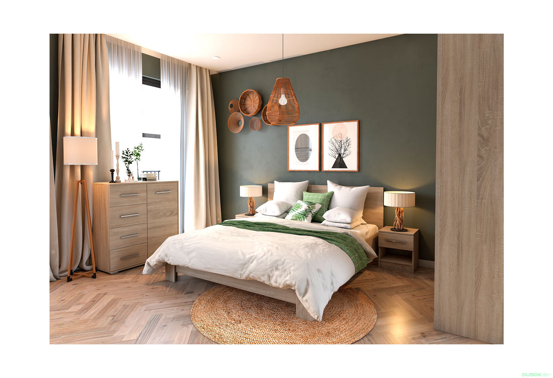 Fotografia 2 - Spálňa 2D VII dub sonoma