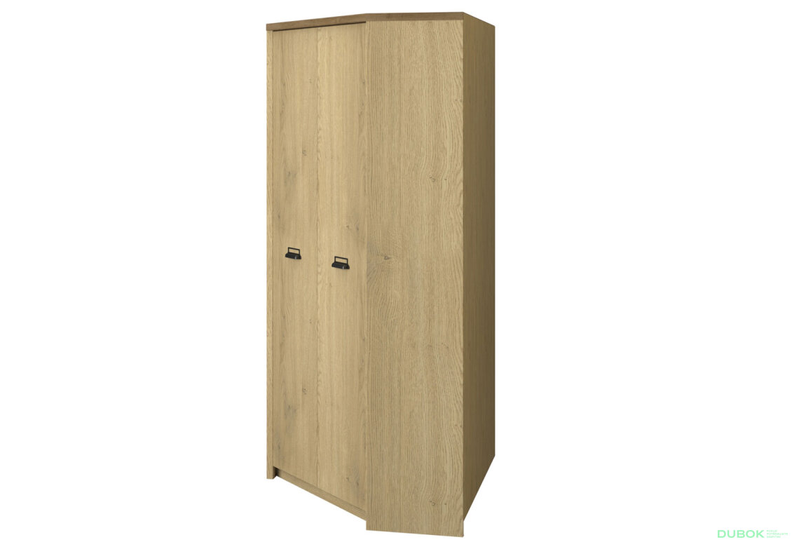 Fotografia 3 - Rohová skriňa 2d dub cremona / dub lefkas Denzel