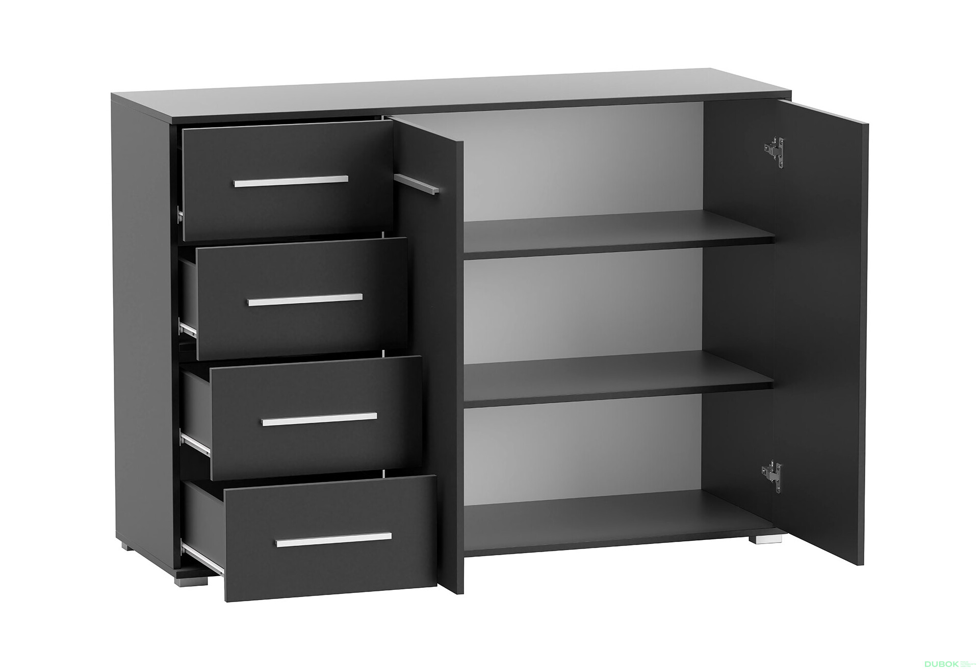 Fotografia 5 - Komoda Frida 01 135 2D4S čierna