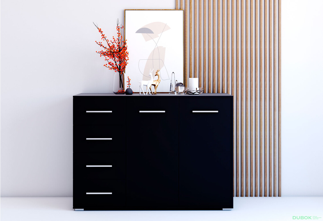 Fotografia 10 - Komoda Frida 01 135 2D4S čierna