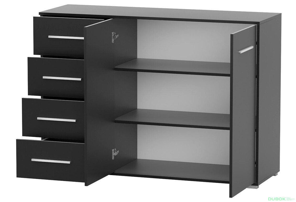 Fotografia 6 - Komoda Frida 01 135 2D4S čierna