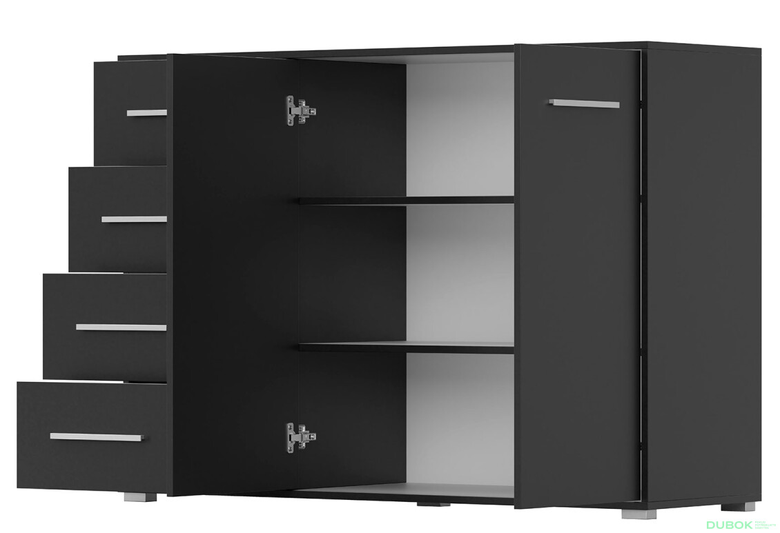 Fotografia 7 - Komoda Frida 01 135 2D4S čierna