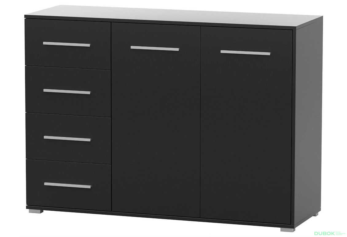 Fotografia 4 - Komoda Frida 01 135 2D4S čierna