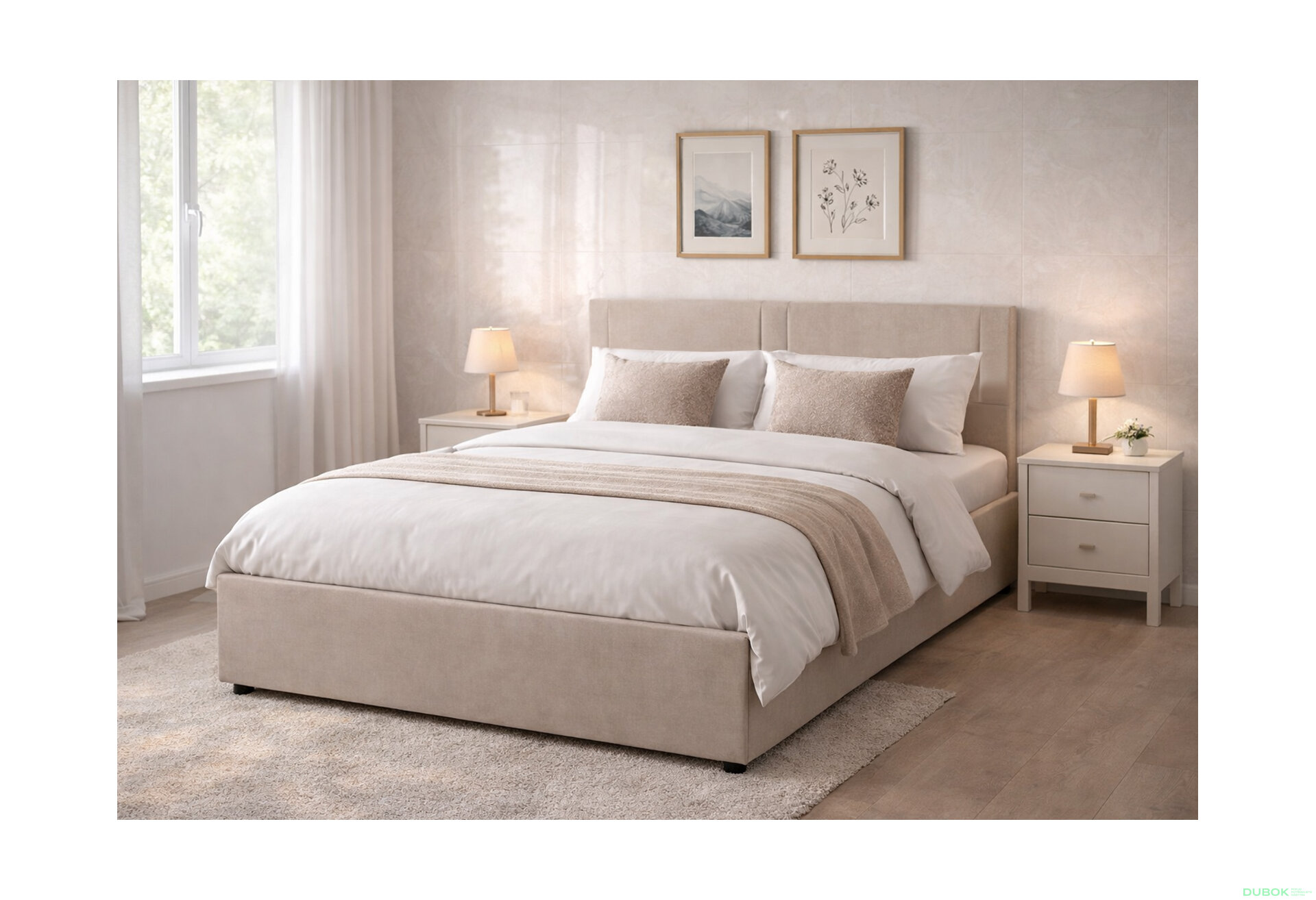 Fotografia 11 - Posteľ Fro Sol 140x200 Mono 233, béž