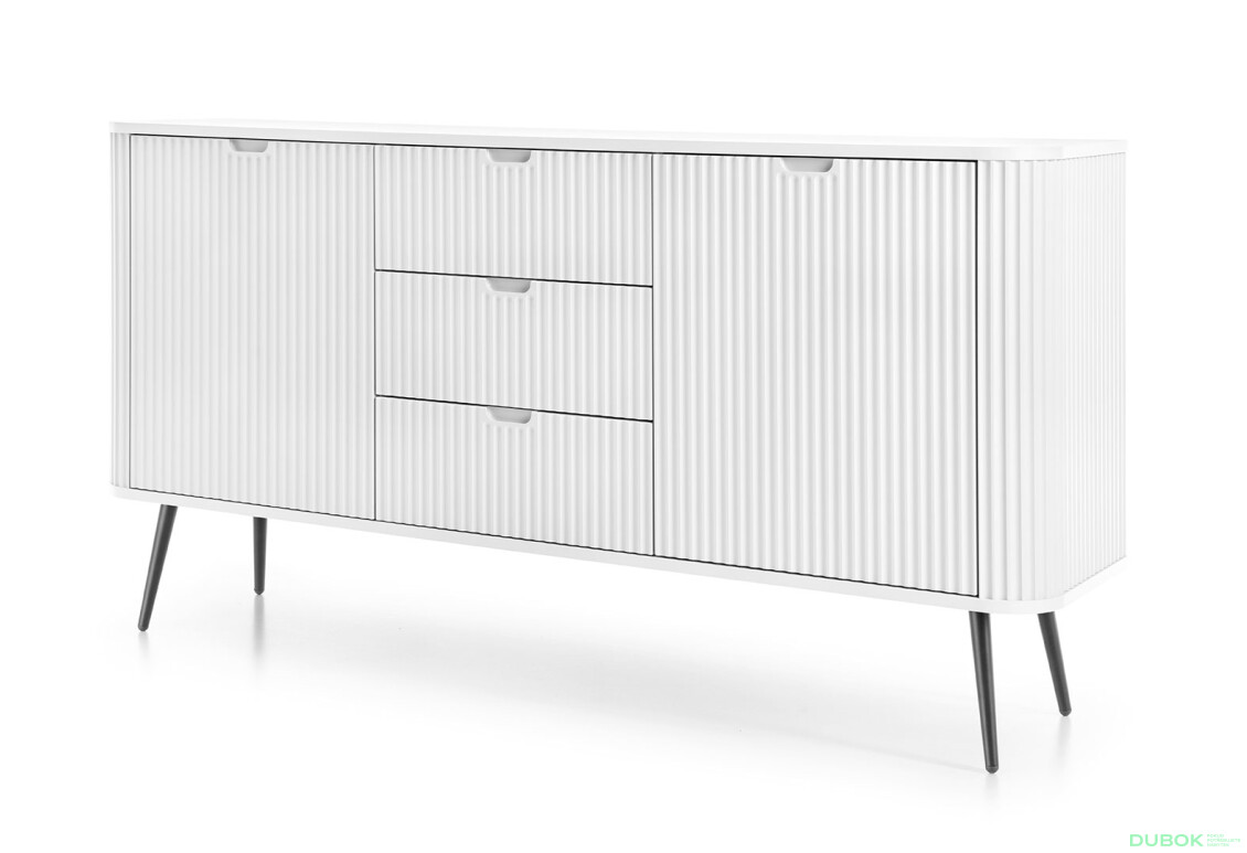 Komoda KSZ-168 biela, čierne nohy Zova - Fotografia 1 Fotografia 1 - Komoda KSZ-168 biela, čierne nohy Zova