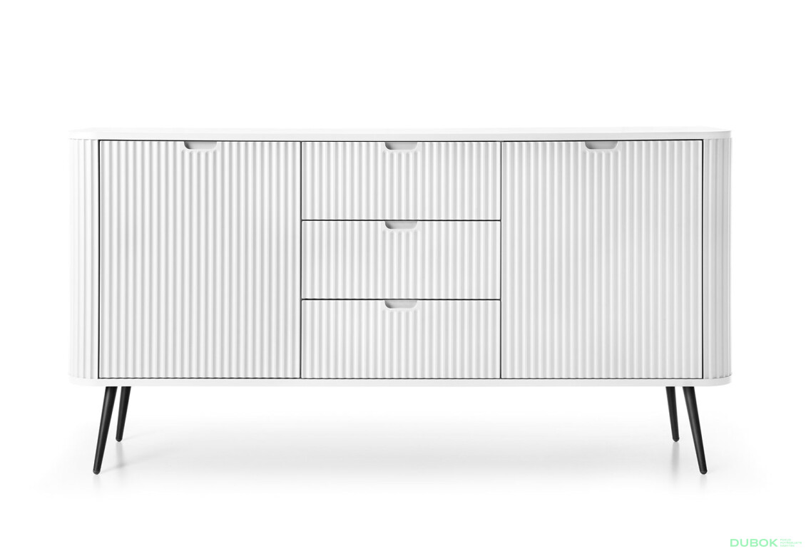 Komoda KSZ-168 biela, čierne nohy Zova - Fotografia 2 Fotografia 2 - Komoda KSZ-168 biela, čierne nohy Zova