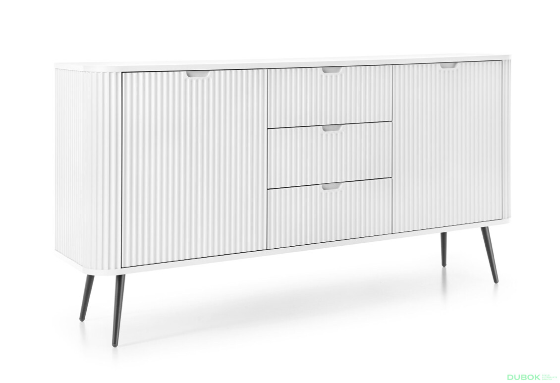 Komoda KSZ-168 biela, čierne nohy Zova - Fotografia 4 Fotografia 4 - Komoda KSZ-168 biela, čierne nohy Zova