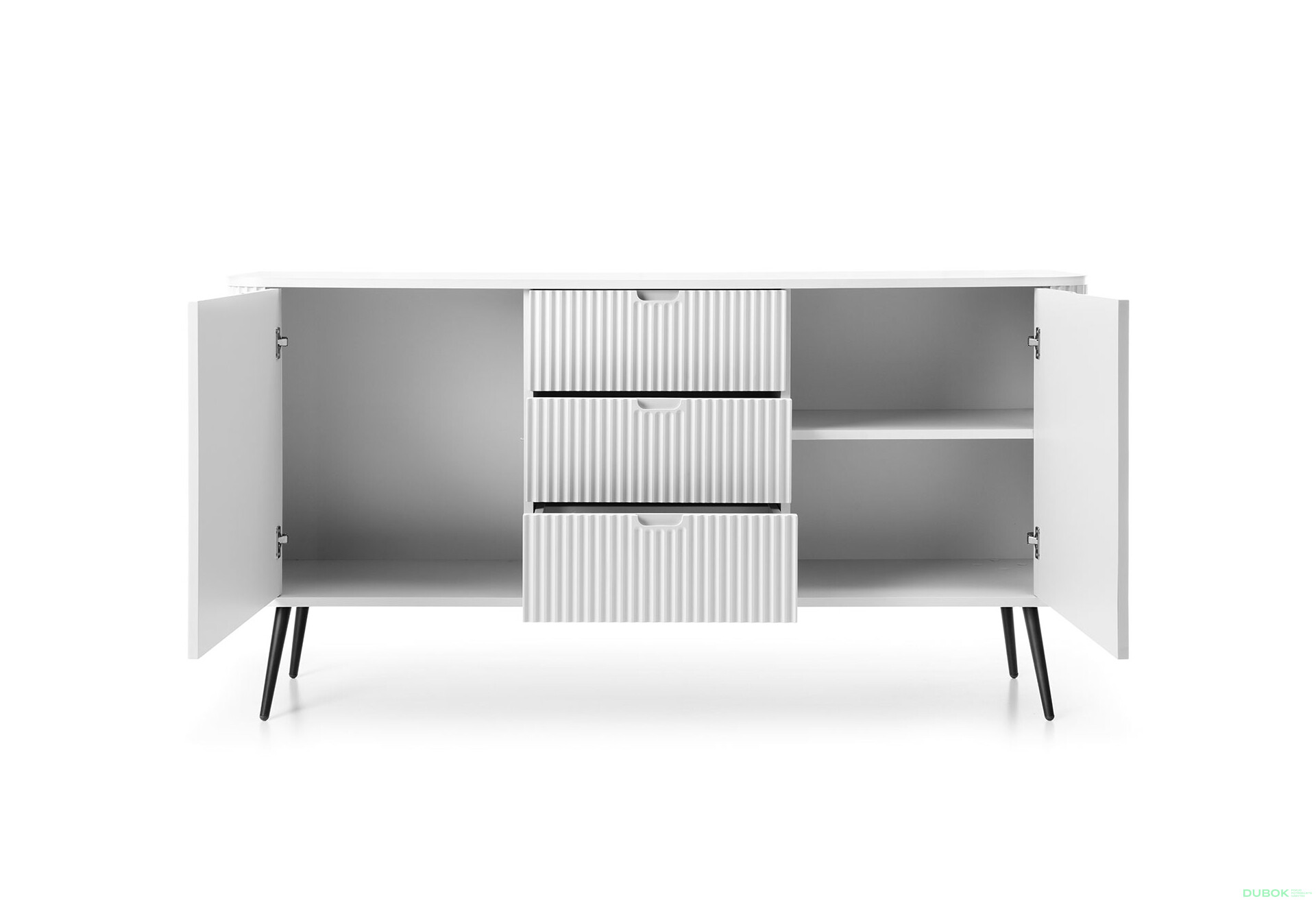 Komoda KSZ-168 biela, čierne nohy Zova - Fotografia 3 Fotografia 3 - Komoda KSZ-168 biela, čierne nohy Zova