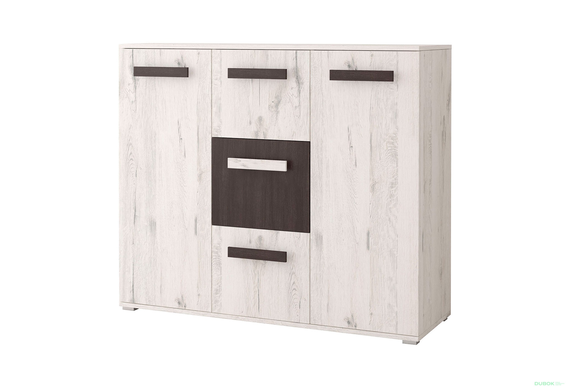 Fotografia 1 - Komoda Viva dub craft biely