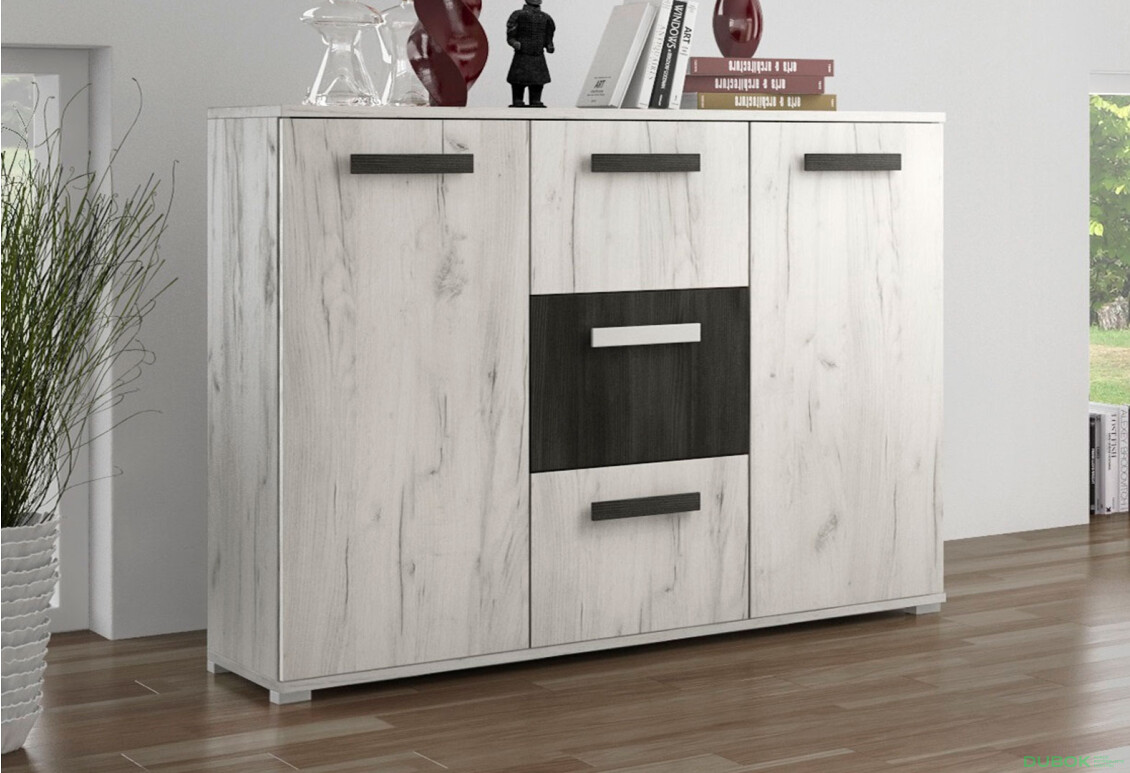 Fotografia 4 - Komoda Viva dub craft biely