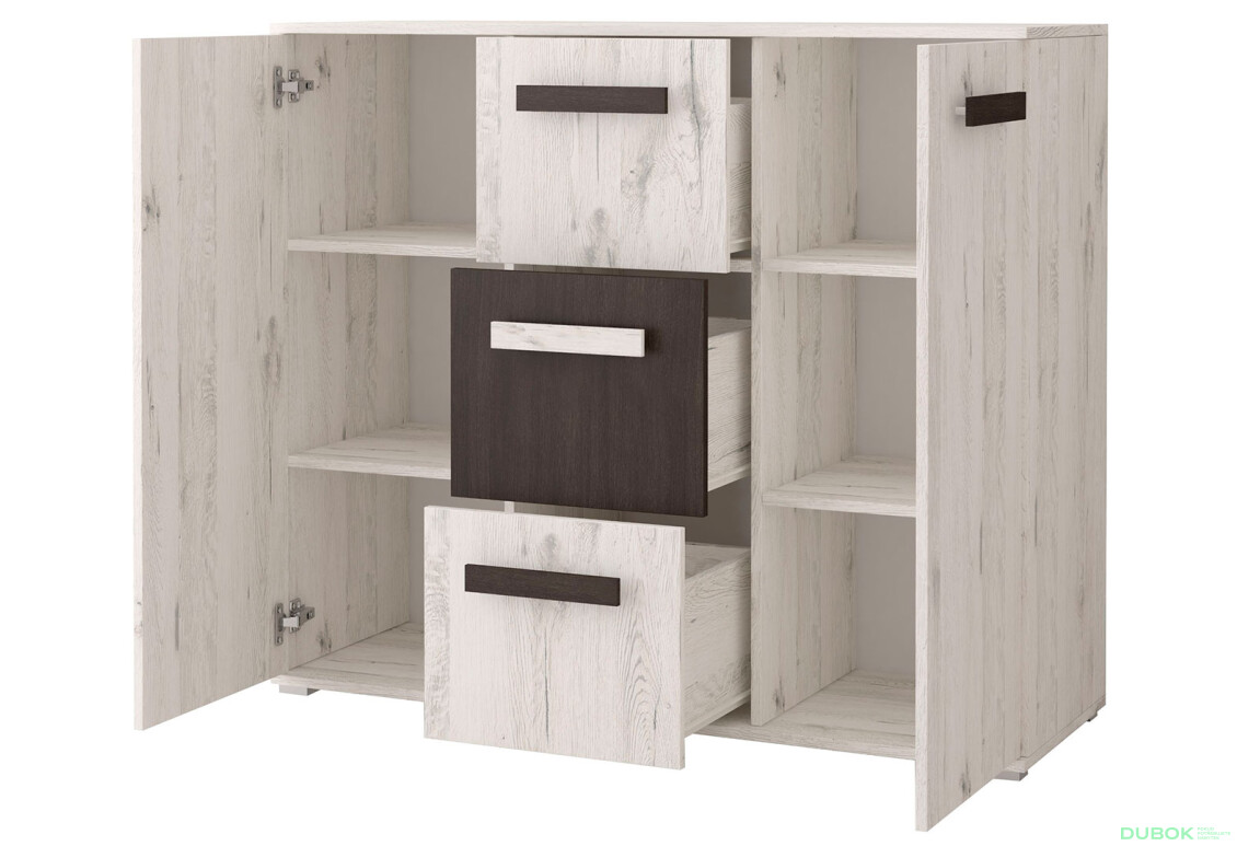 Fotografia 5 - Komoda Viva dub craft biely