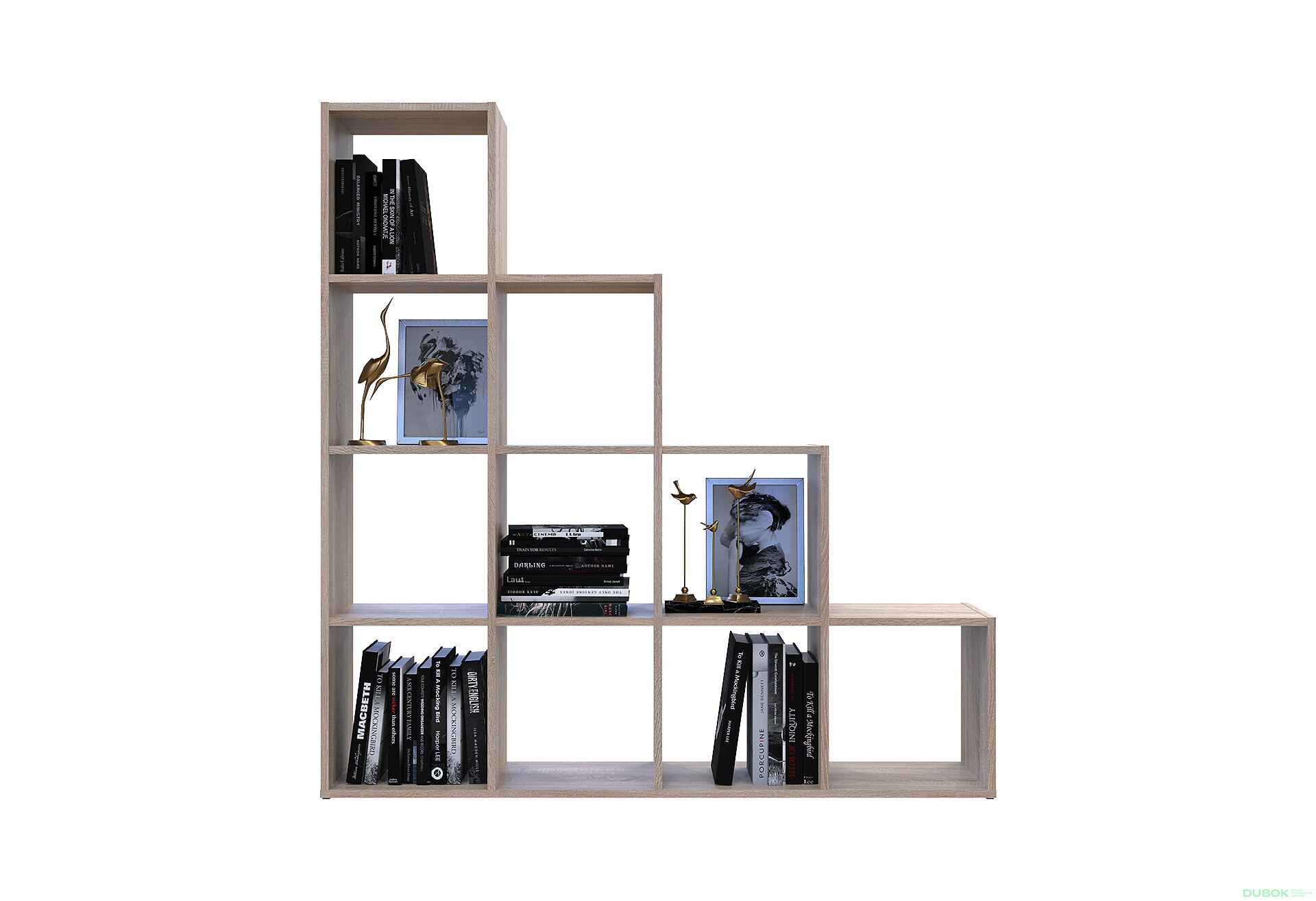 Regál otvorený Step 4х4 136.2х28.8х140.7 dub sonoma - Fotografia 5 Fotografia 5 - Regál otvorený Step 4х4 136.2х28.8х140.7 dub sonoma