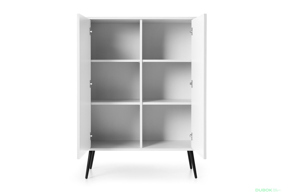Komoda K-103 biela, čierne nohy Zova - Fotografia 3 Fotografia 3 - Komoda K-103 biela, čierne nohy Zova