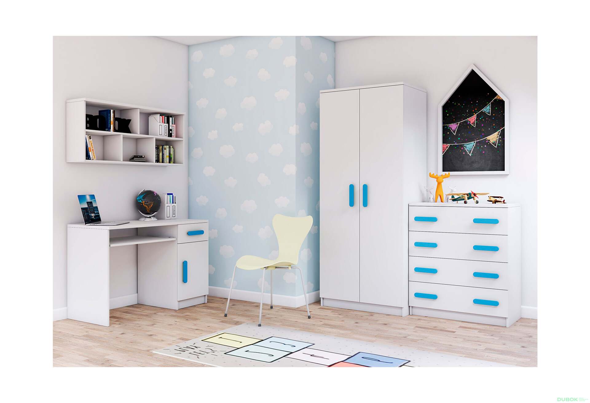 Fotografia 1 - Detská zostava II Detské Šmyk biela