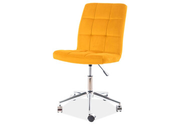 Otočné kreslo Q-020 Velvet, karí Bluvel 68