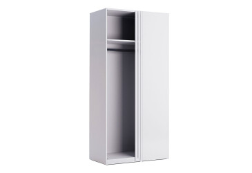 Korpus skrine Roh 90° Biely lesk