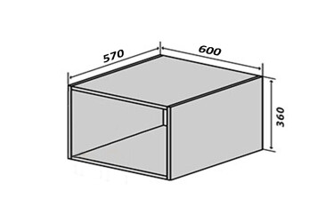 Skriňa č. 63 v 600*360 Luxe