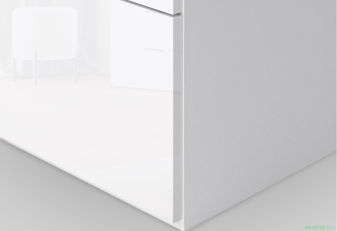 Fotografia 6 - Skriňa 2dv 2šx Bez zrkadiel biely lesk Mila