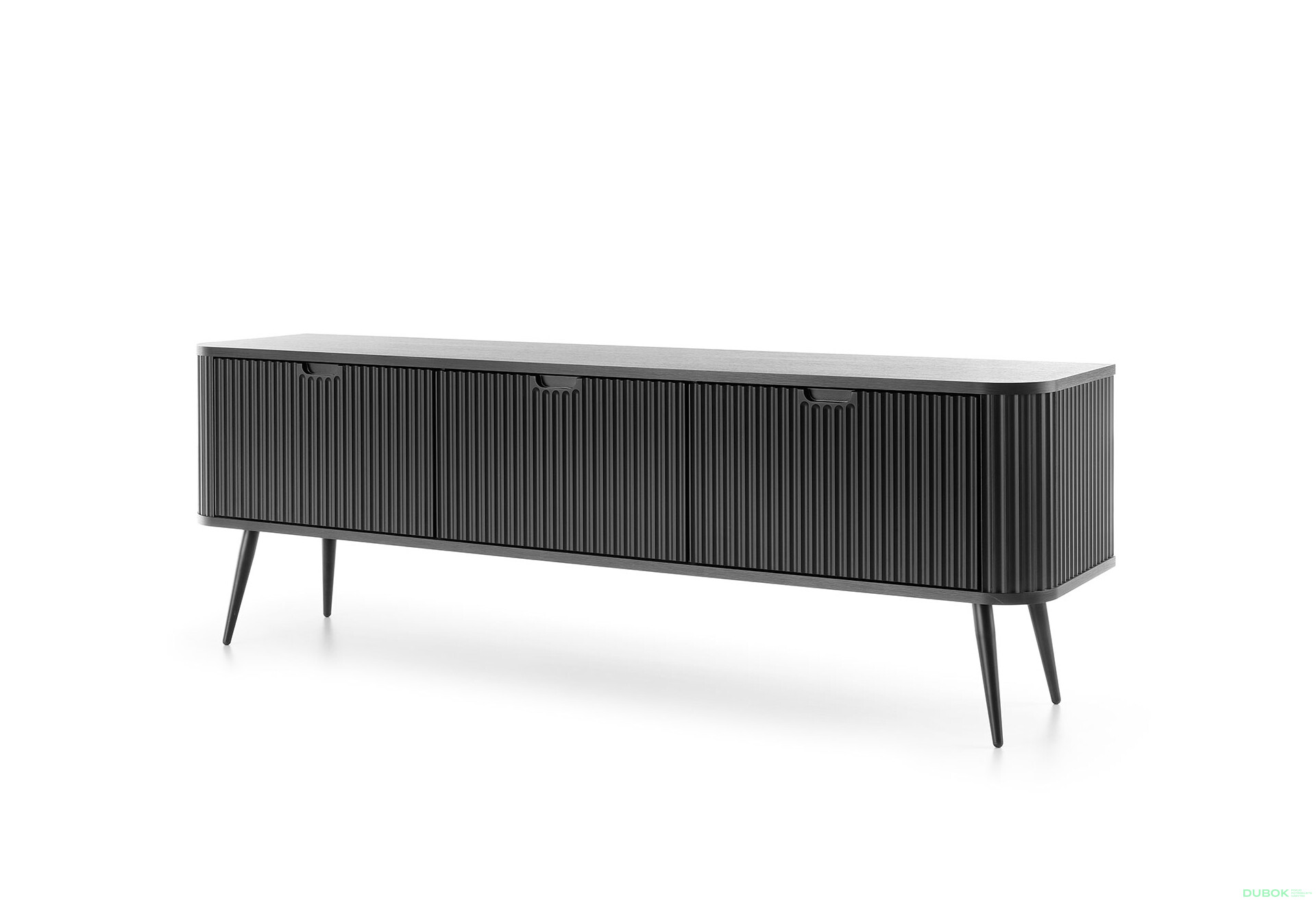 TV stolík RTV-168 čierny, čierne nohy Zova - Fotografia 1 Fotografia 1 - TV stolík RTV-168 čierny, čierne nohy Zova