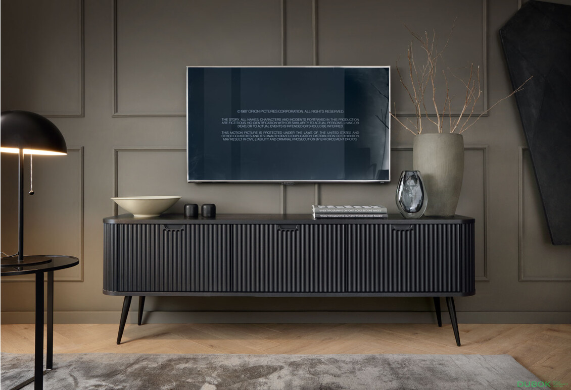 TV stolík RTV-168 čierny, čierne nohy Zova - Fotografia 4 Fotografia 4 - TV stolík RTV-168 čierny, čierne nohy Zova