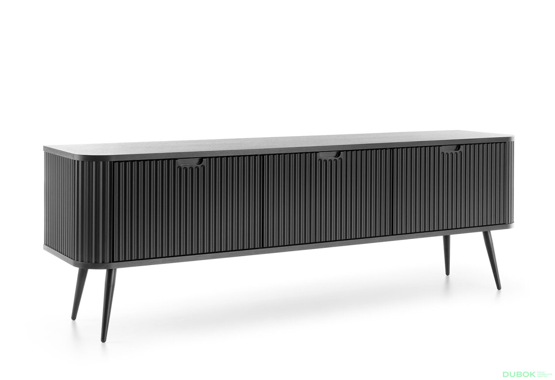 TV stolík RTV-168 čierny, čierne nohy Zova - Fotografia 3 Fotografia 3 - TV stolík RTV-168 čierny, čierne nohy Zova