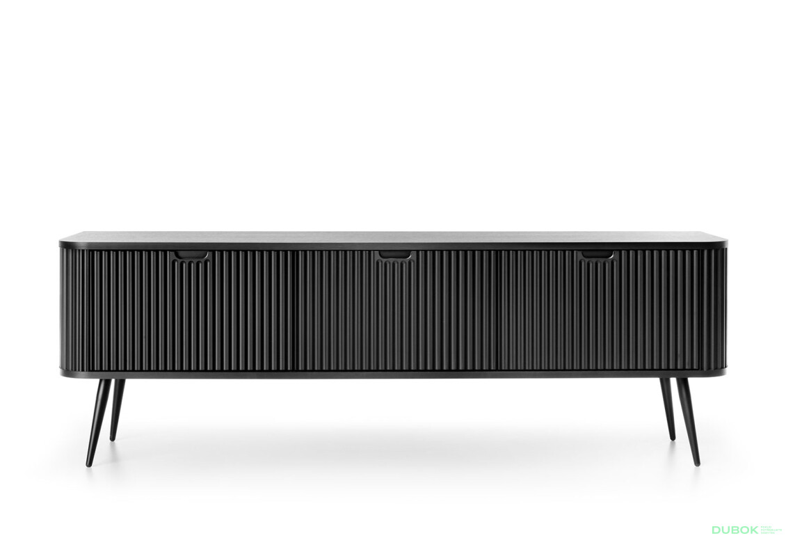 TV stolík RTV-168 čierny, čierne nohy Zova - Fotografia 2 Fotografia 2 - TV stolík RTV-168 čierny, čierne nohy Zova